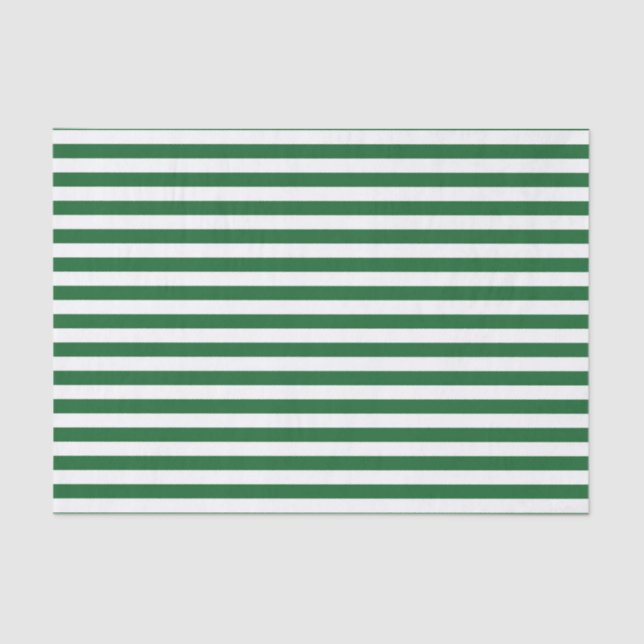 Verde y blanco raya el papel seda (Anverso)