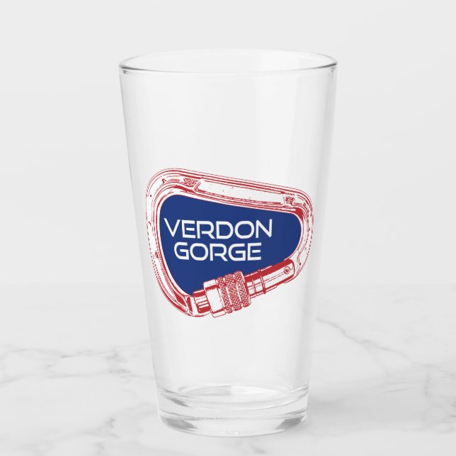 Verdon Gorge France Rock Climber Carabiner (Anverso)