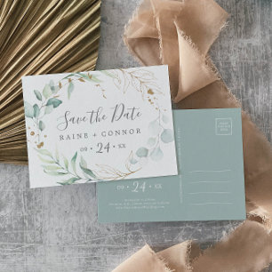 Verdor aéreo horizontal Guardar la postal de fecha