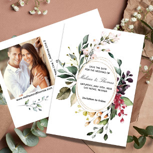 Verdor Botánico Guardar Las Tarjetas De Boda De Fe