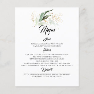 Verdor de ensueño y menú Boda de eucalipto hojas