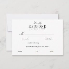 Verdor de hoja de palma Boho RSVP horizontal