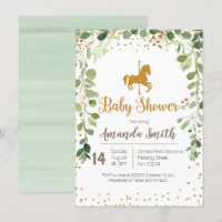 Verdor de la invitación de Baby Shower del