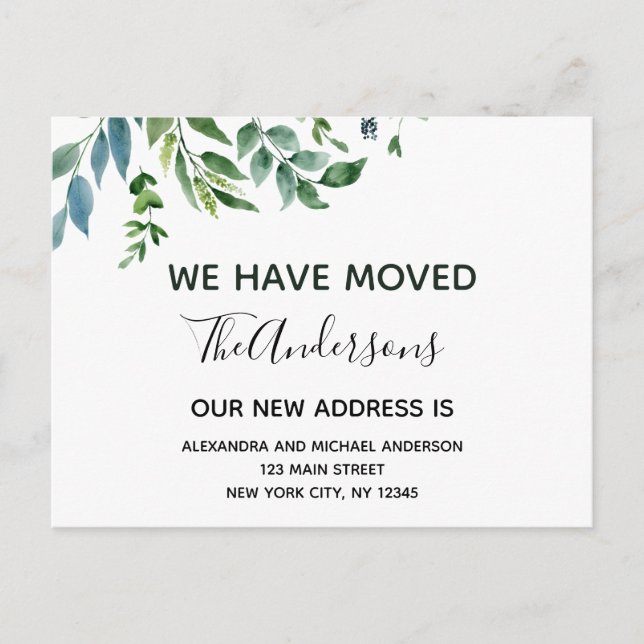 Verdor de primavera de Invitación móvil de presupu (Anverso)