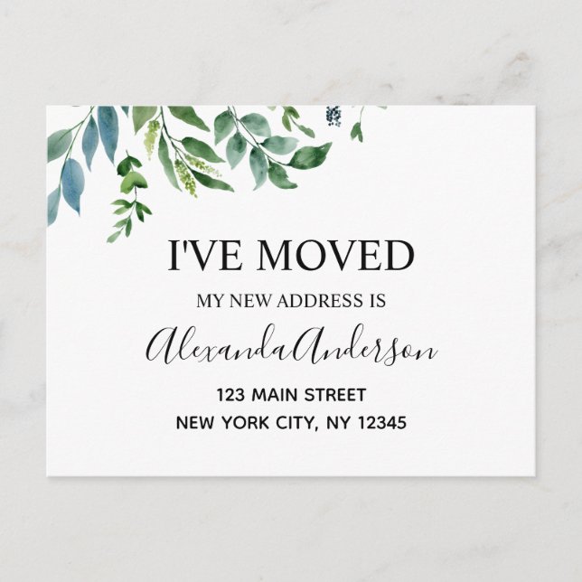 Verdor de primavera de Invitación móvil de presupu (Anverso)