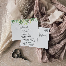 Verdor Destino de verano Guardar la tarjeta de fec