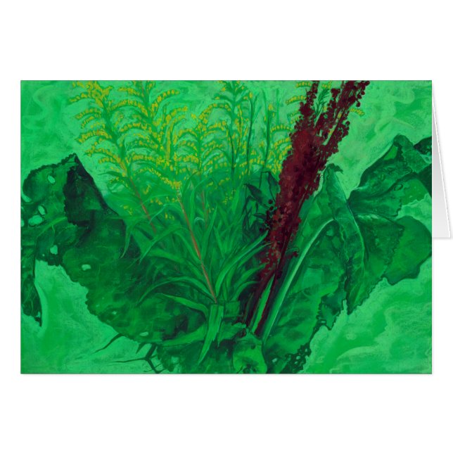 Verdor, hierbas de verano y flores silvestres, art (Anverso (Horizontal))