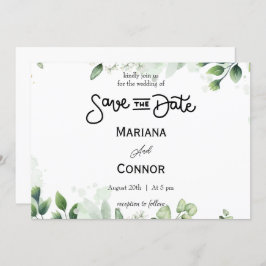 Verdor Mínimo Guardar La Invitación De Fecha