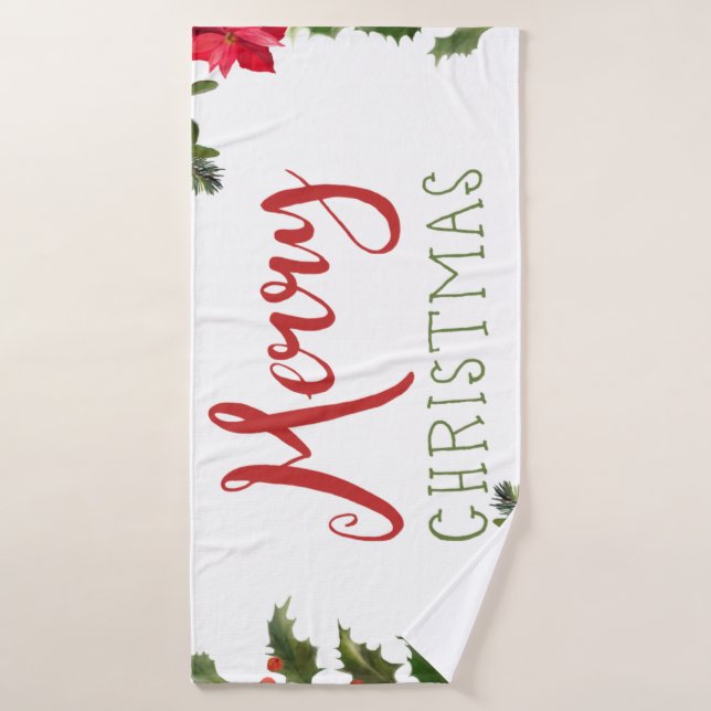 Verdor navideño (Toalla de baño)