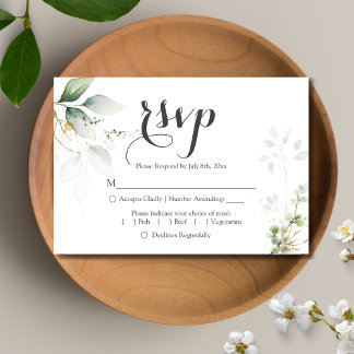 Verdor Oro Saltos de Boda Recepción RSVP