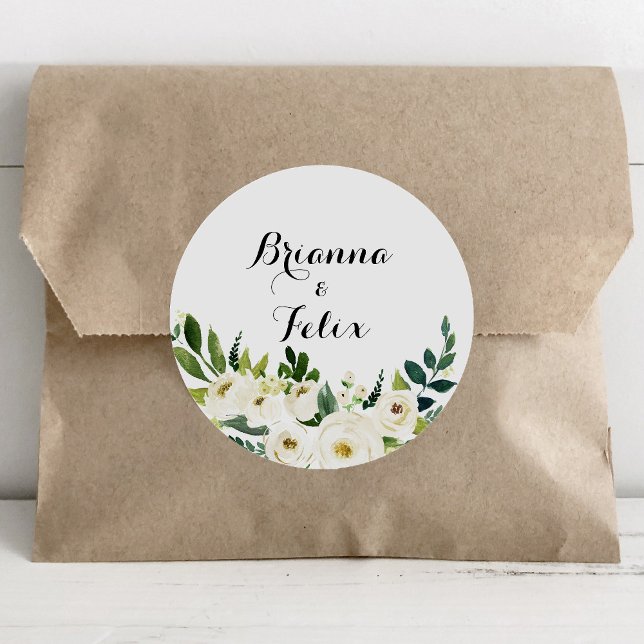 Verdor Sellos para sobres Bodas florales de otoño (Subido por el creador)