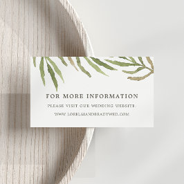 Verdor | Tarjetas web de Bodas botánicos