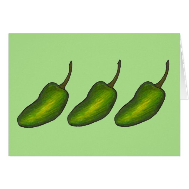 Verduras de pimiento picante verde jalapeno (Anverso (Horizontal))