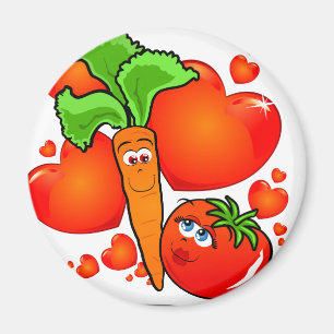 Verduras en amor, imán