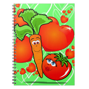 Verduras enamoradas, cuaderno