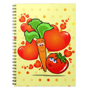 Verduras enamoradas, cuaderno