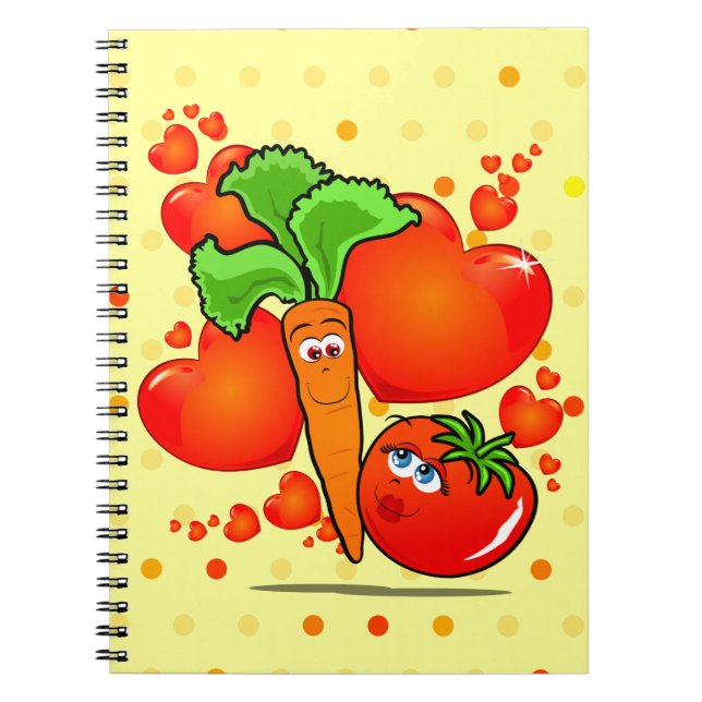 Verduras enamoradas, cuaderno (Frente)