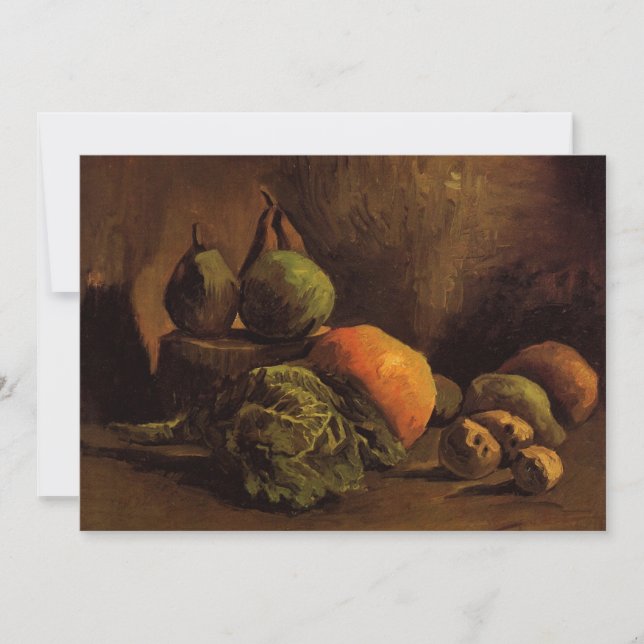 Verduras y frutas por Vincent van Gogh (Anverso)