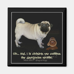 "Verificando tu café..." divertidos imanes