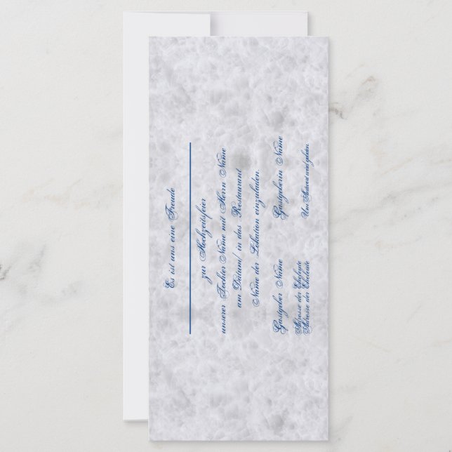 Vermählung Einladung zur Hochzeit Bekanntgabe (Anverso)