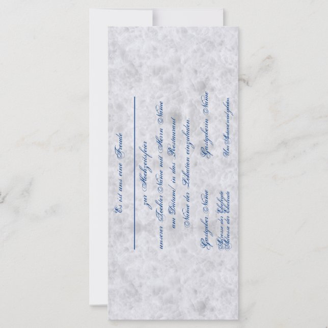 Vermählung Einladung zur Hochzeit Bekanntgabe (Anverso)