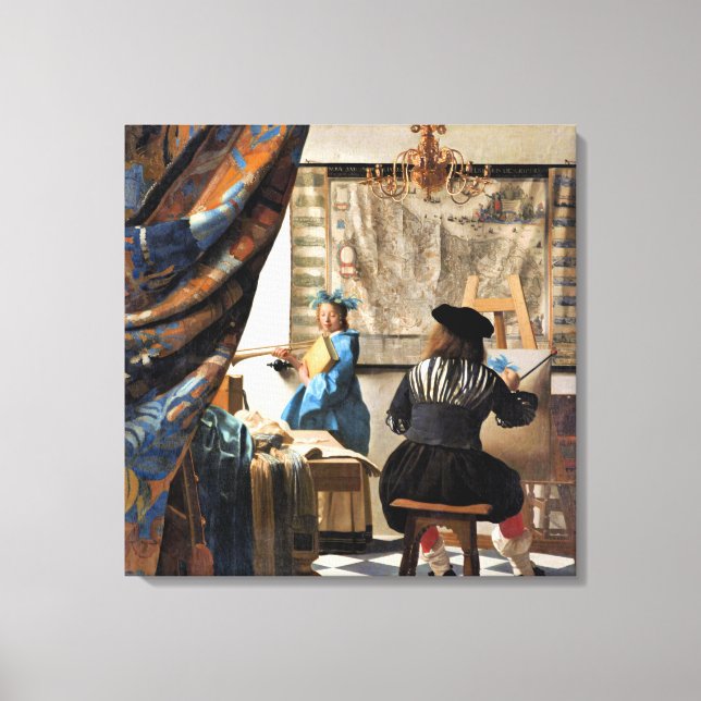 Vermeer - El arte de la pintura (Anverso)