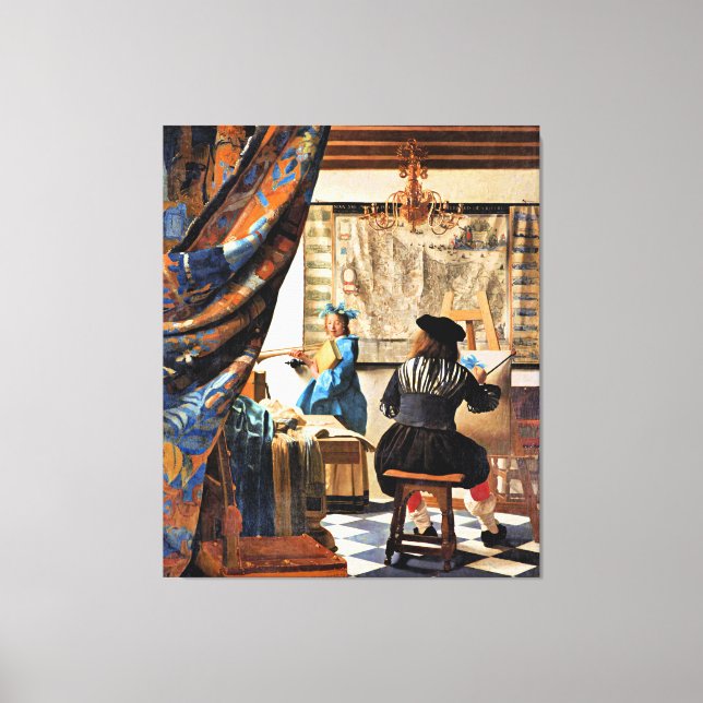 Vermeer - El arte de la pintura (Anverso)