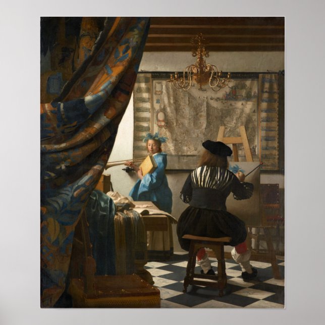 Vermeer - El Arte de Pintar 1668 (Frente)