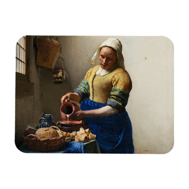 Vermeer El Imán De La Milkmaid (Horizontal)