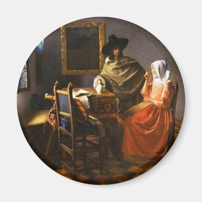 Vermeer el imán del vidrio del vino (Frente)