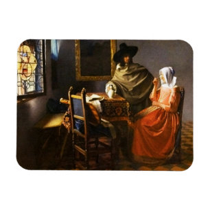 Vermeer el vidrio del imán del vino