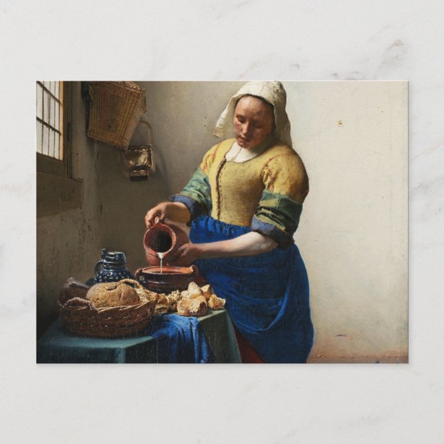Vermeer la postal de la sirvienta (Anverso)