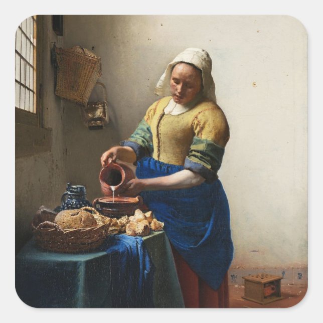 Vermeer Los Pegatinas De La Sirena De Leche (Anverso)