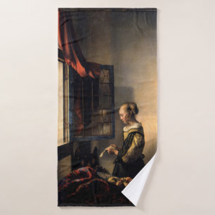 Vermer - Chica leyendo una carta en una ventana ab