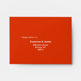 Vermilion Red Love Typography Pattern Wedding RSVP