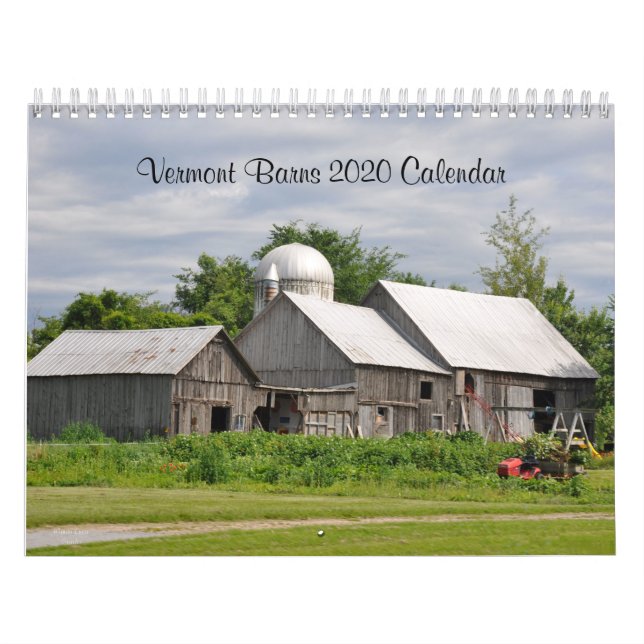 Vermont Barns - Calendario 2020 (Tapa)
