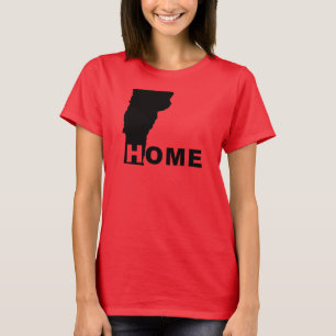 Vermont Home Alejado De Los Tees De La Camiseta Es