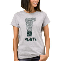 Vermont Long Trail ascendió a camiseta básica feme