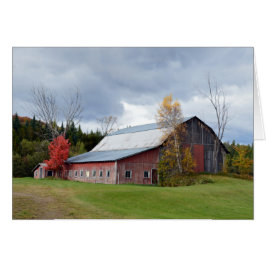 Vermont Red Barn en otoño