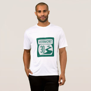 Vermont Rt Camiseta de señalización de ruta 30