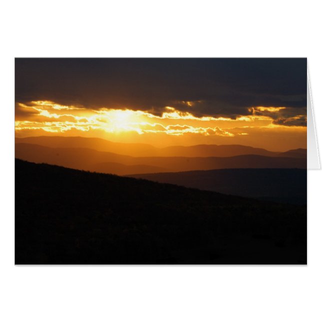 Vermont Sunset Card de 3 tamaños (Anverso (Horizontal))