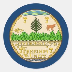Vermonter Seal, Sello de Vermont Pegatina