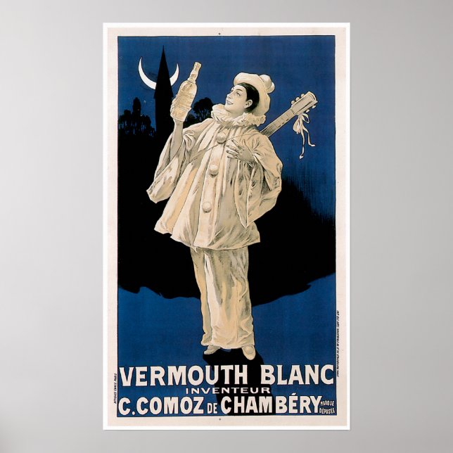 Vermouth Blanc Bebida de época y arte (Frente)