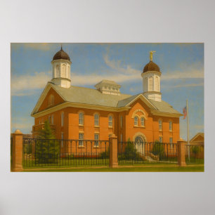 Vernal Utah Temple Painting™ Poster de arte de par