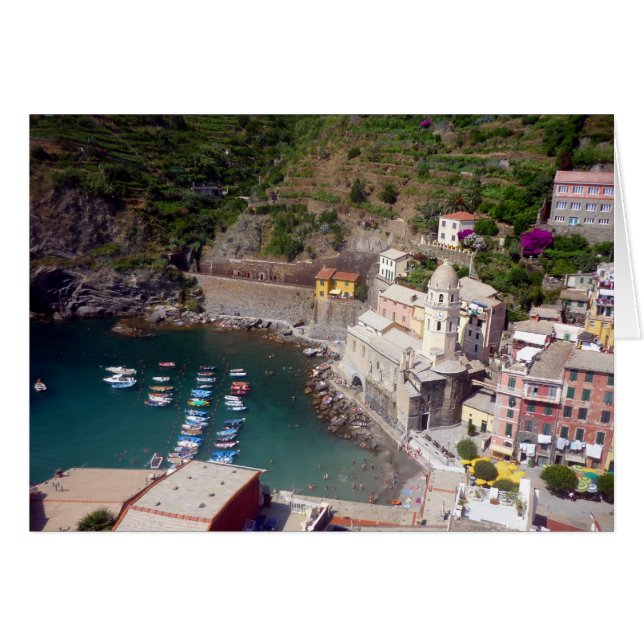 vernazza harbour italy (Anverso (Horizontal))