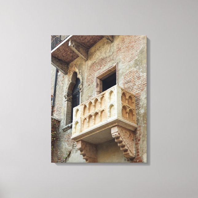 Verona Juliet Balcony ver impresión de lienzo (Anverso)