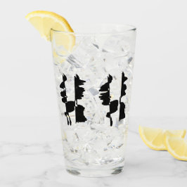 Verre Haut Design Abstrait Dual Face