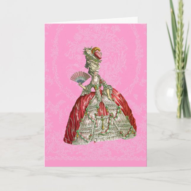 Versailles Marie Antoinette Stationery Card (Anverso)