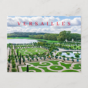 Versailles Palace Gardens vista postal