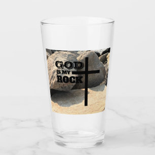 Versículo Bíblico Dios es Mi Roca Cruz Negra Crist
